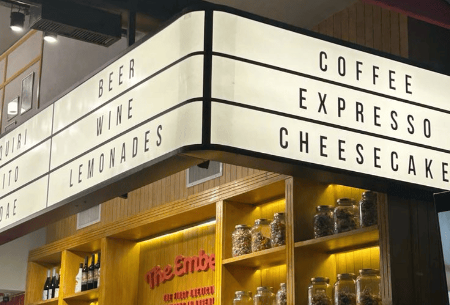 restaurants signboard
